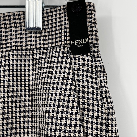 Men’s Fendi Houndstooth Slacks (EU Size 50) Great Condition Wardrobe Staple - Picture 6 of 16